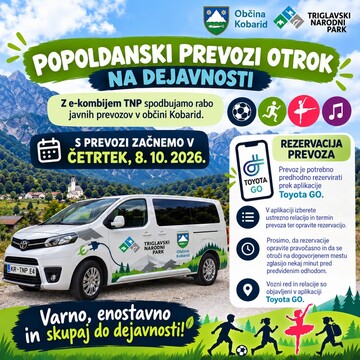 Brezplačni prevozi otrok na popoldanske dejavnosti