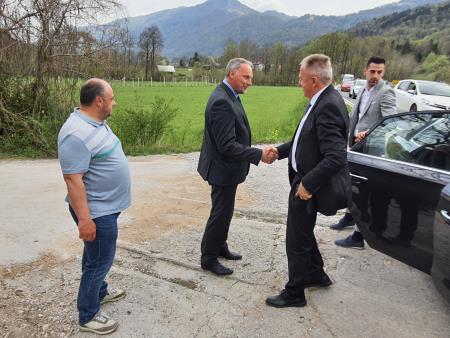 Ministra sta sprejela župan in podžupan.