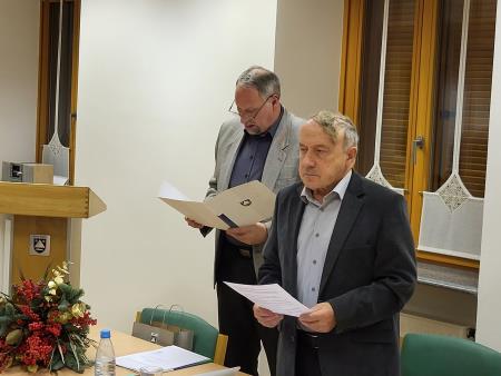 Sledila je slovesna prisega svetnikov in župana.